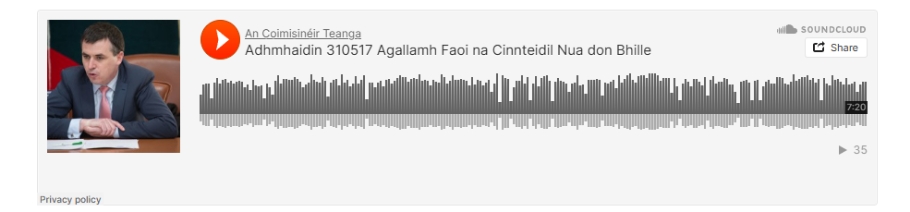 Adhmhaidin 310517 Agallamh Faoi na Cinnteidil Nua don Bhille